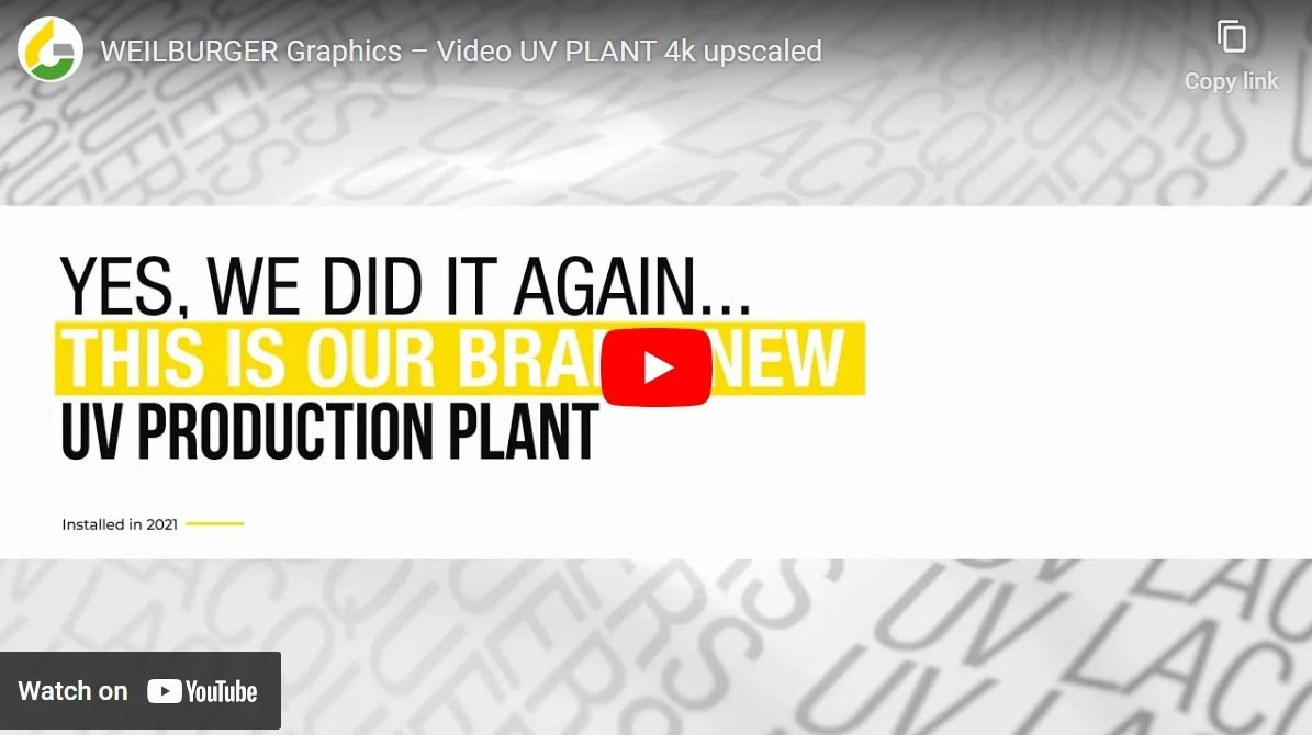 New SENOLITH® UV Production Plant